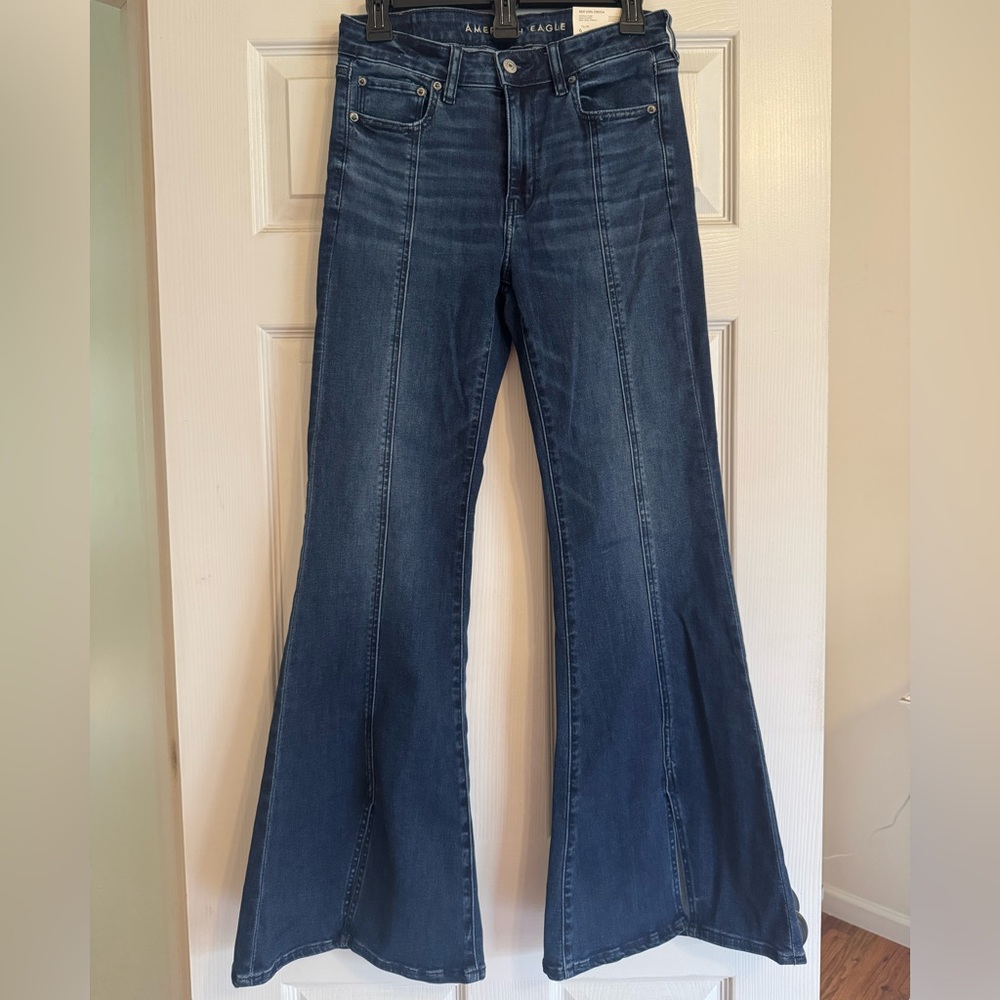 American Eagle Outfitters Dark Blue Flare Jeans